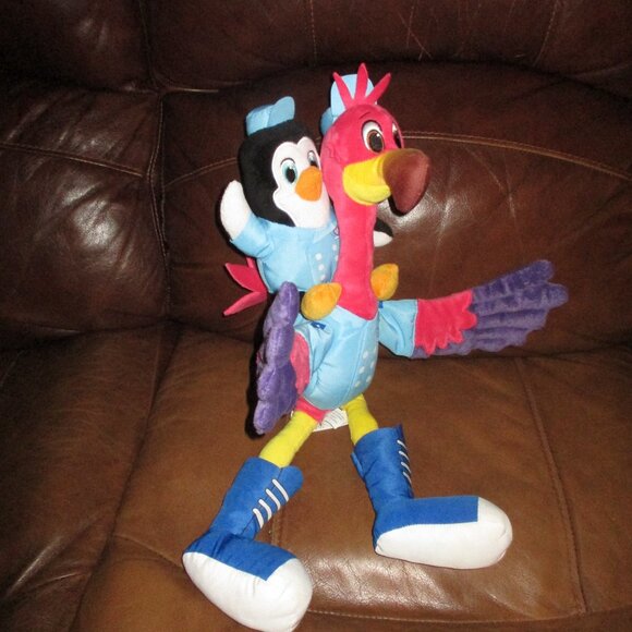 Disney Junior TOTS T.O.T.S. Talk and Flap Pip & Freddy 20" Plush Sound Video - Picture 1 of 3